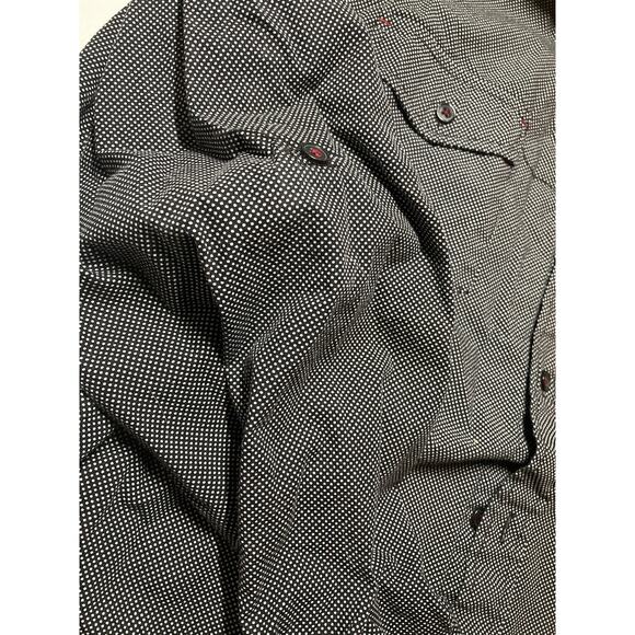 Eighth Avenue Men's Size Large Black With Dots Long Sleeve - Picture 3 of 7